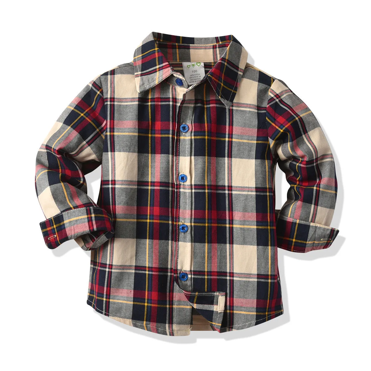 2 Pieces Set Baby Kid Boys Birthday Party Checked Bow Shirts And Solid Color Jumpsuits Wholesale 230105654
