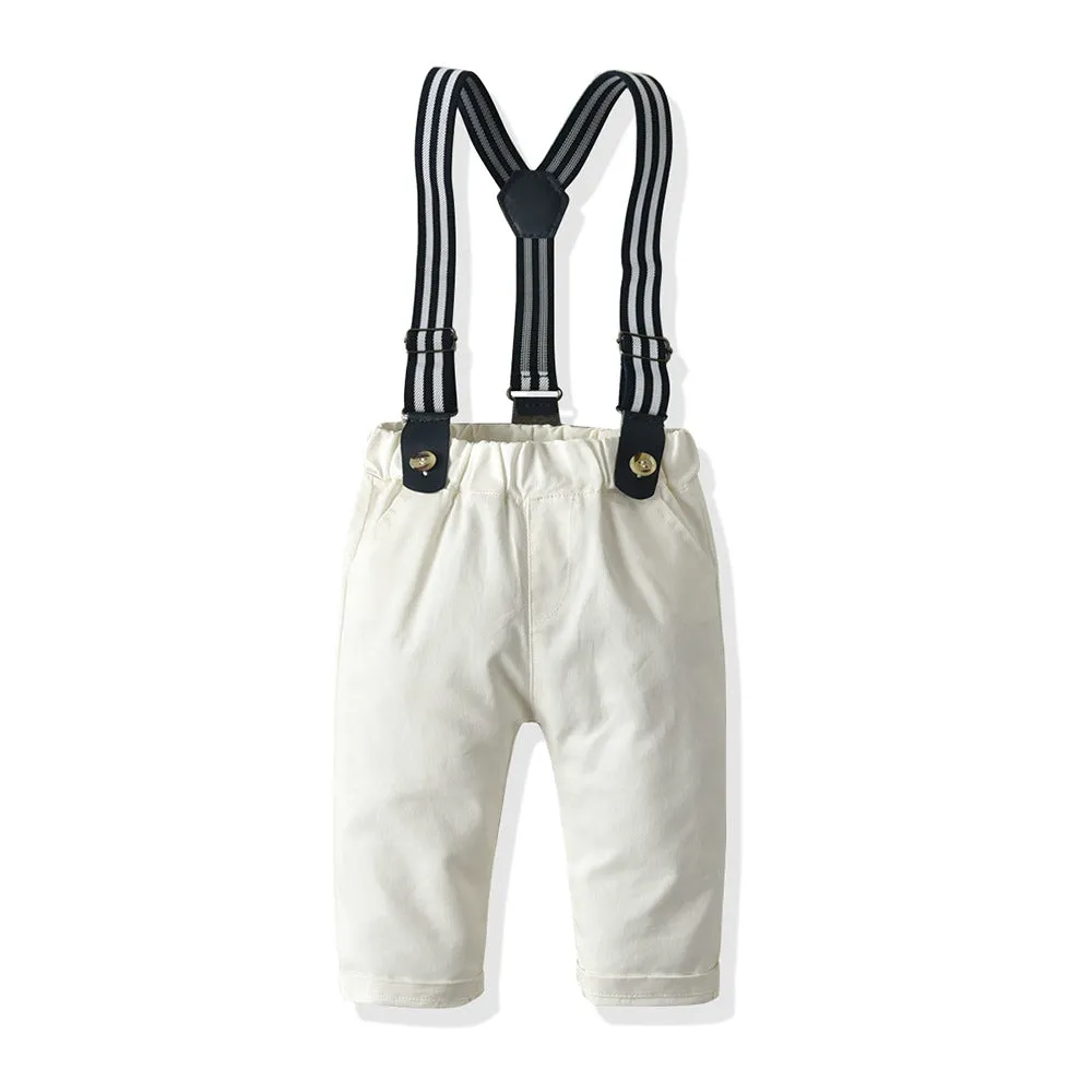 2 Pieces Set Baby Kid Boys Birthday Star Print Shirts And Solid Color Pants Wholesale 23041138