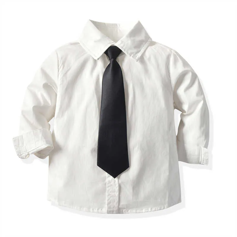 2 Pieces Set Baby Kid Boys Dressy Birthday Party Solid Color Bow Shirts And Jumpsuits Wholesale 211109533
