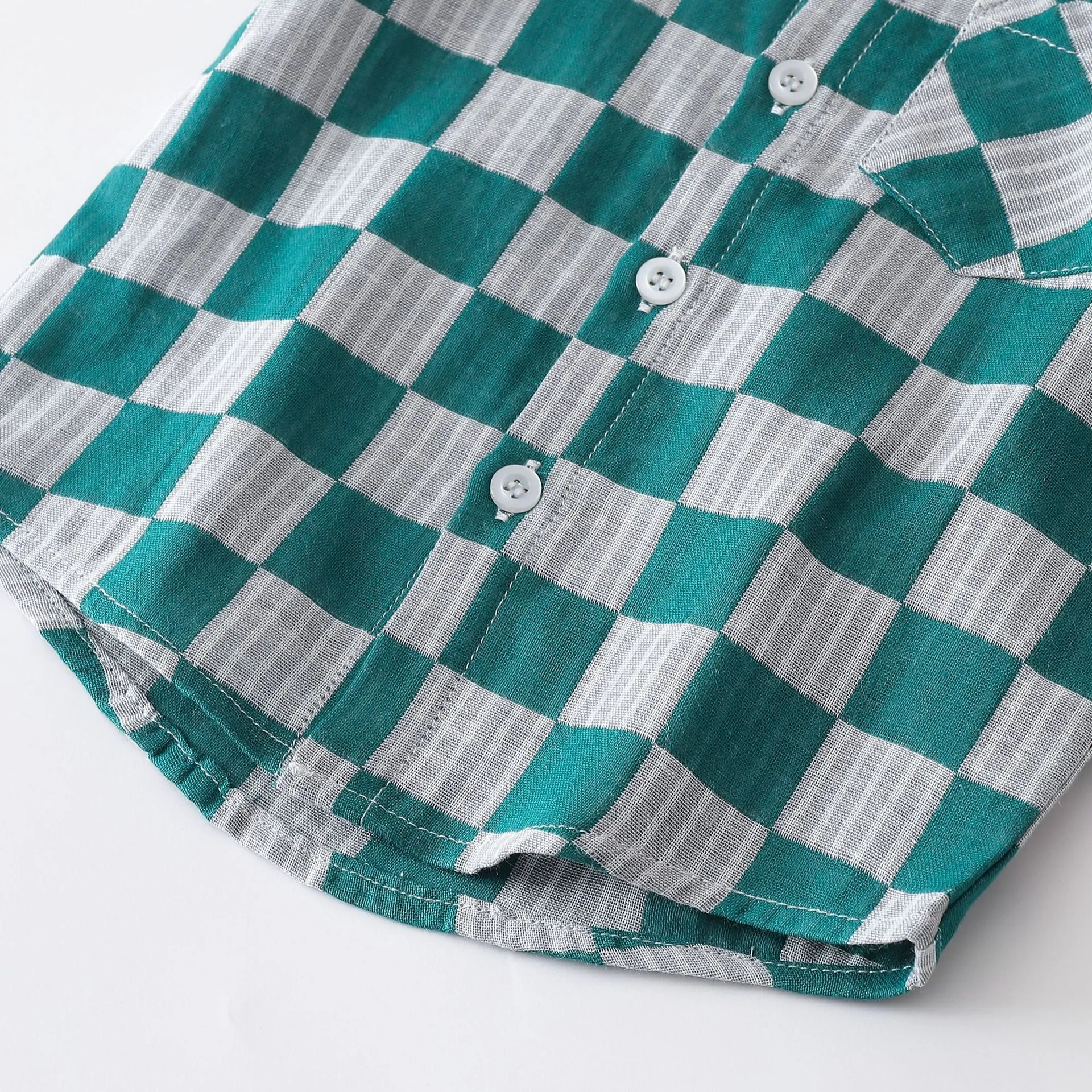 2 Pieces Set Baby Kid Boys Dressy Checked Bow Shirts And Solid Color Shorts Suits Wholesale 230308596