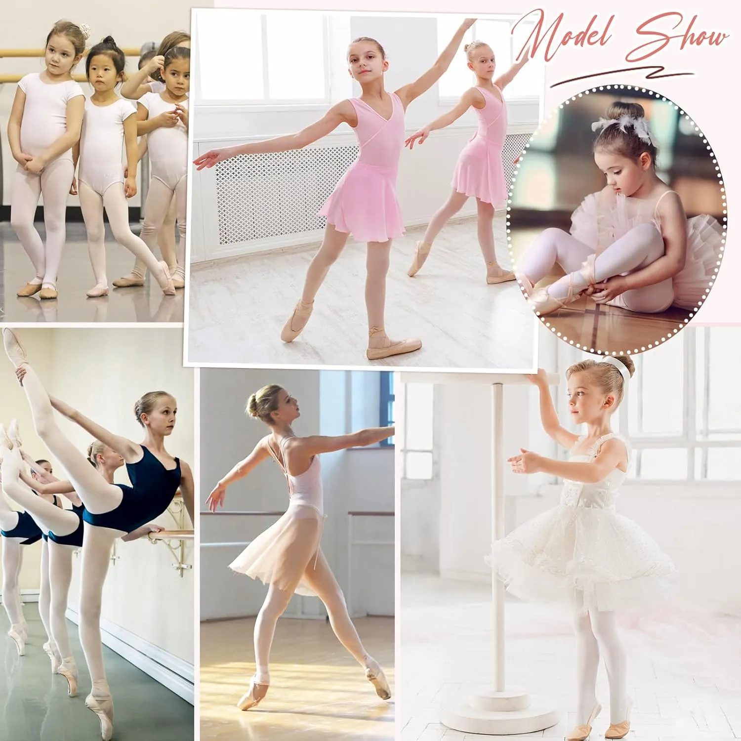 American Trends Dance Tights for Girls Ballet Tights Stirrup Soft Soft Leggings
