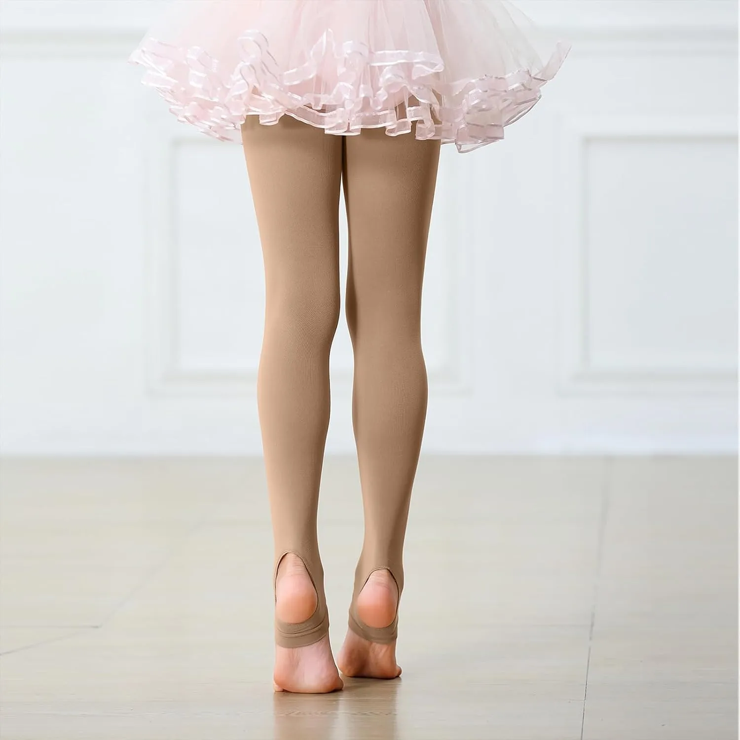 American Trends Dance Tights for Girls Ballet Tights Stirrup Soft Soft Leggings