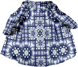 BLOOM Mandala Psychedelic 3D Print Dream Cloak Thick Warm Hooded Men Overcoat Windproof Fleece Jacket