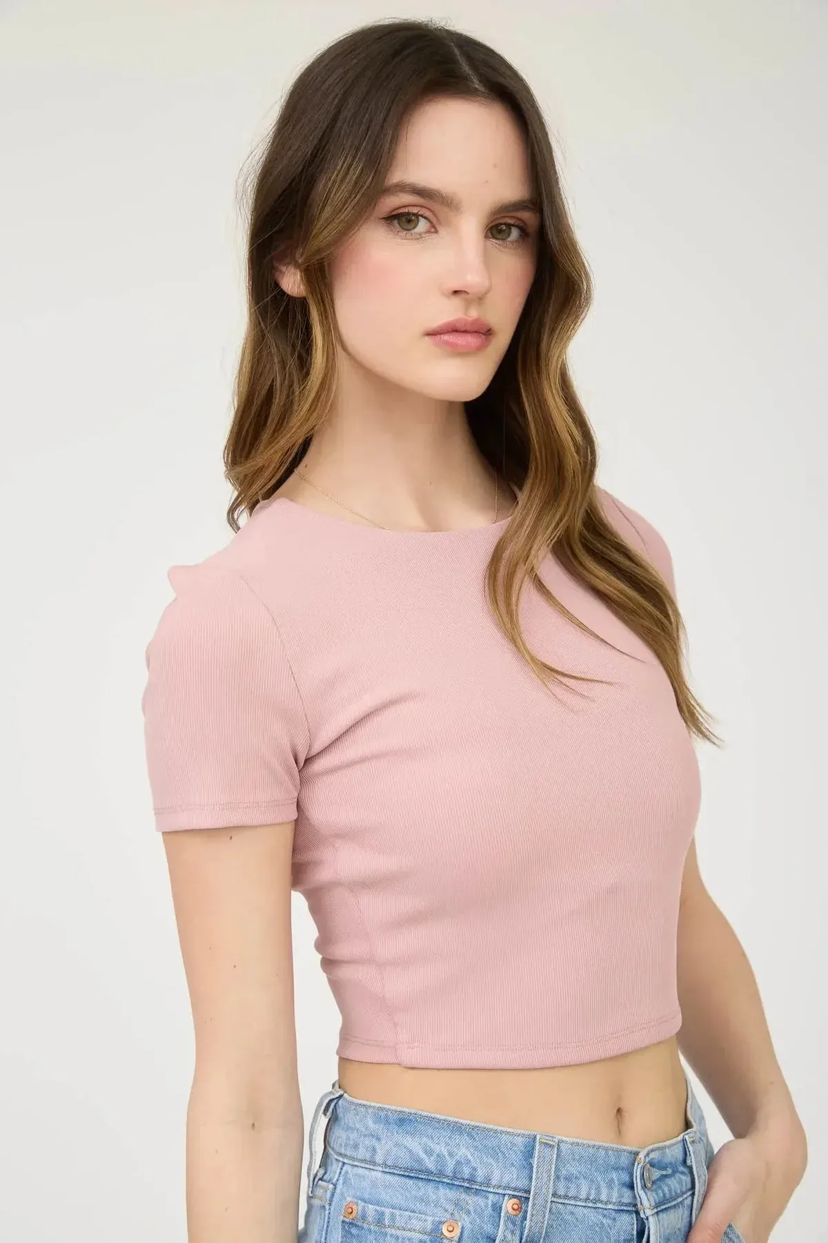 Blu Pepper Basic Crop Top  Effortless, Chic & Perfect for Layering