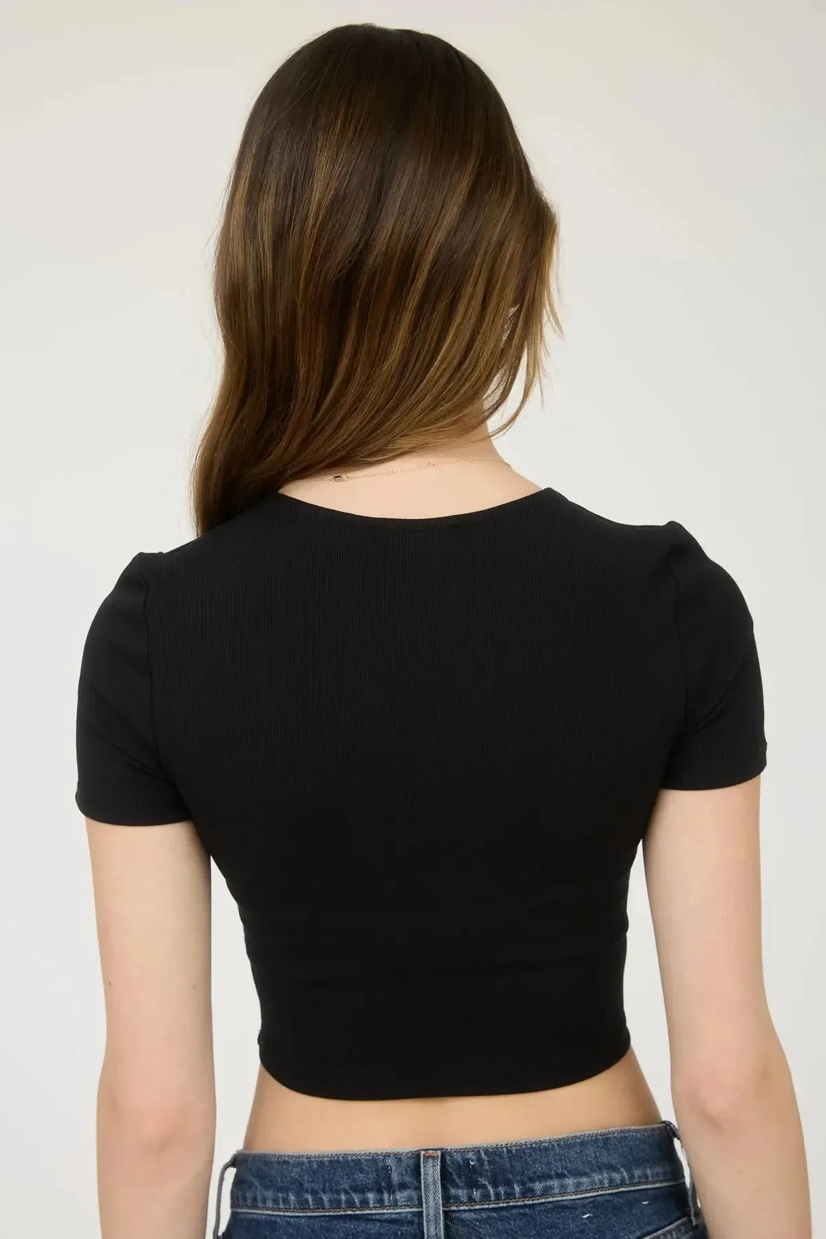 Blu Pepper Basic Crop Top  Effortless, Chic & Perfect for Layering