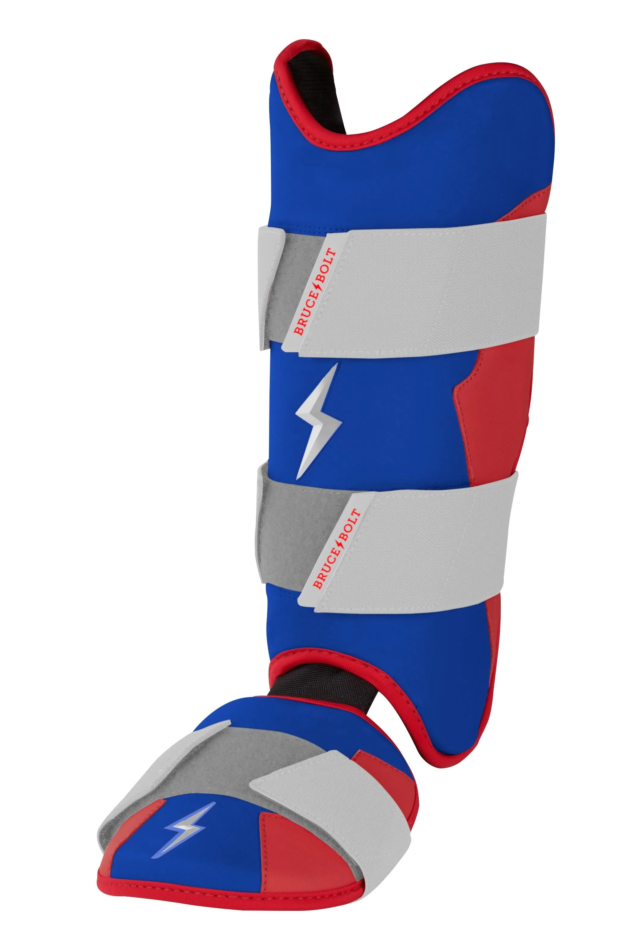 BRUCE BOLT Creator Series Leg Guard - RED WHITE AND BLUE