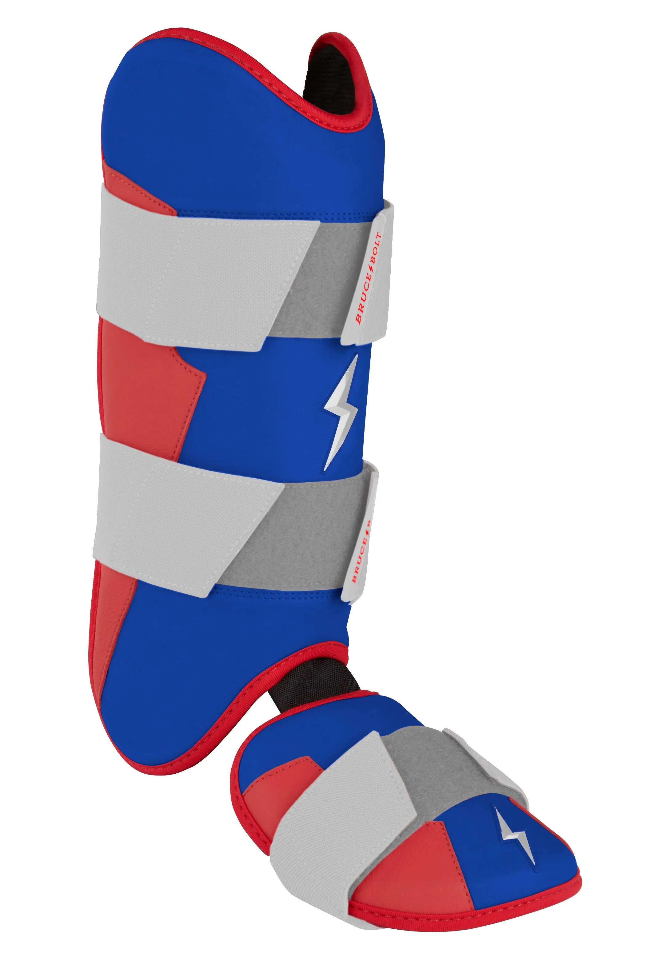 BRUCE BOLT Creator Series Leg Guard - RED WHITE AND BLUE
