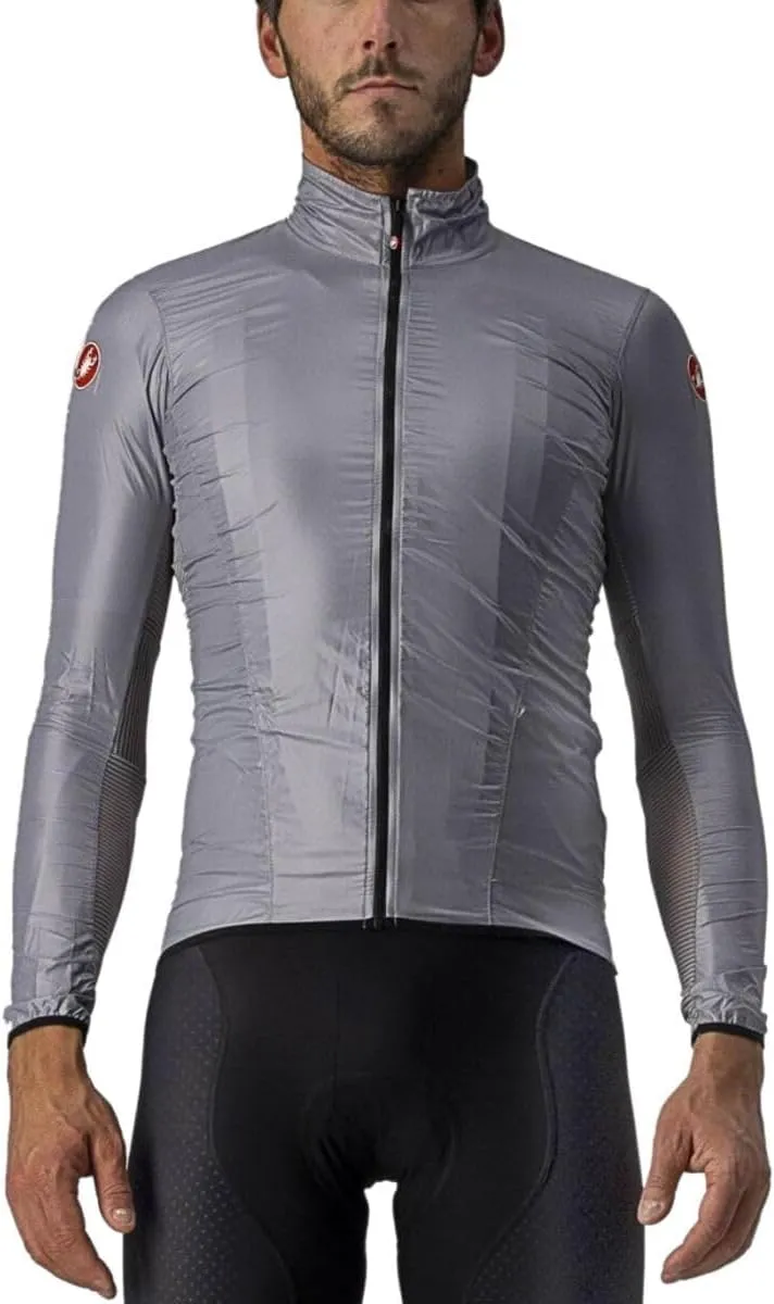 CASTELLI Mens Aria Shell Jacket, Highly Packable Ultra-Light Wind Protective Cycling Apparel for Road Cycling & Bike Rides