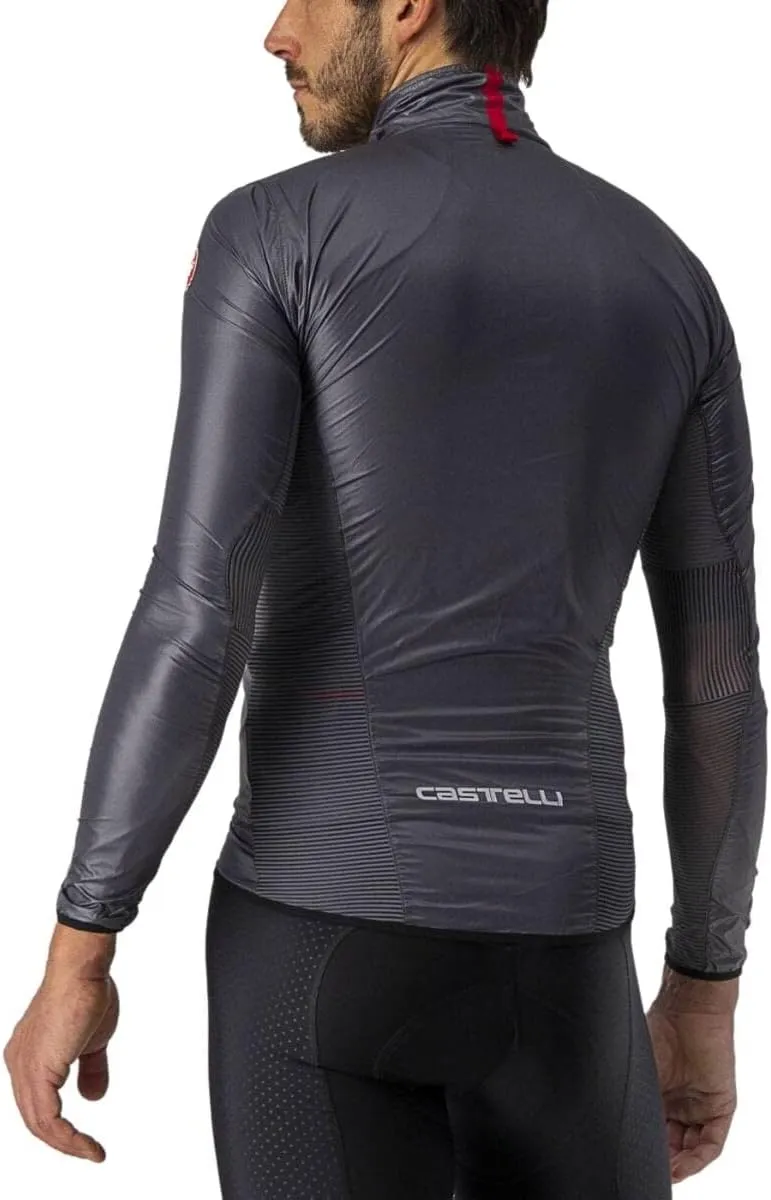 CASTELLI Mens Aria Shell Jacket, Highly Packable Ultra-Light Wind Protective Cycling Apparel for Road Cycling & Bike Rides