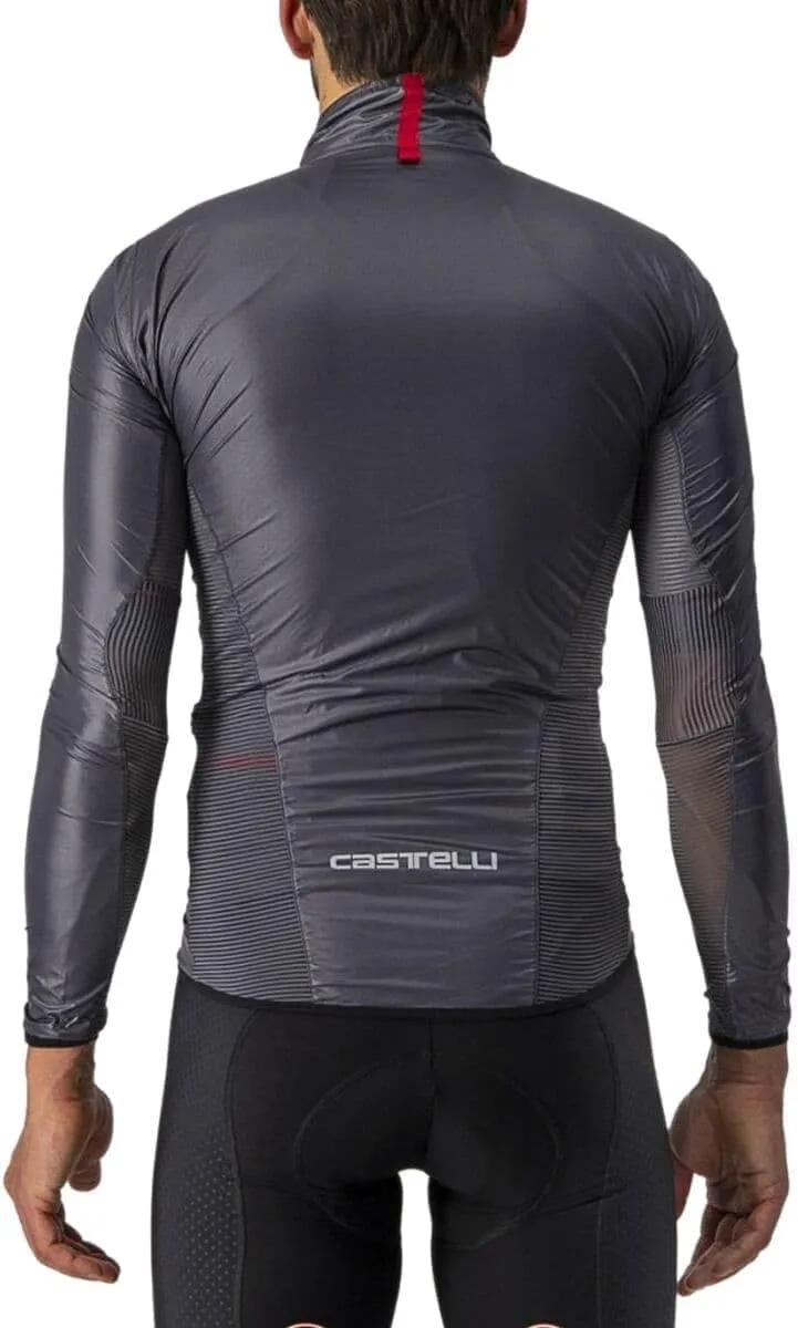 CASTELLI Mens Aria Shell Jacket, Highly Packable Ultra-Light Wind Protective Cycling Apparel for Road Cycling & Bike Rides