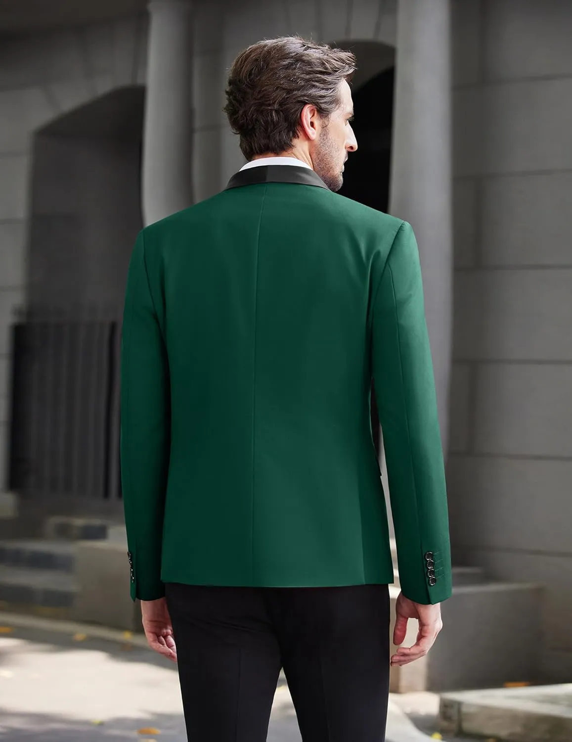 COOFANDY Men Tuxedo Jacket Slim Fit Blazer Suit Jacket Prom Dinner Party Wedding