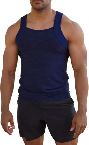 Different Touch Men's Dry Fit Square Cut Tank Tops