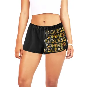 Endless Summer Black Drawstring Shorts up to 2 XL