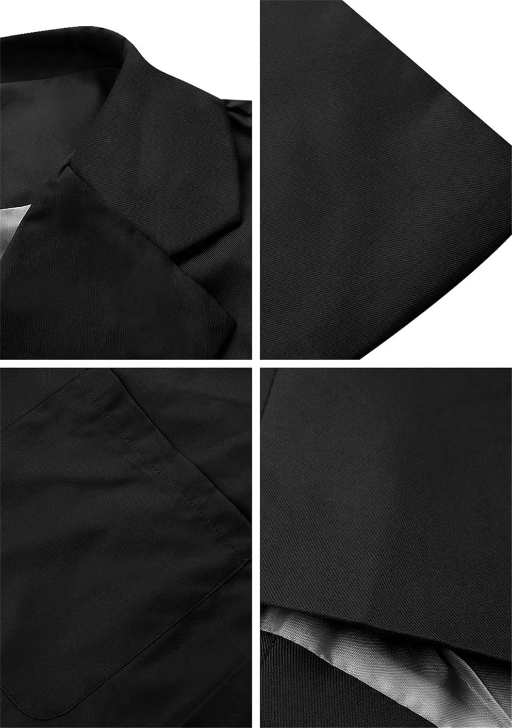 FLITAY Womens Long Sleeve Solid Color Blazer Open Front Slim Fit Work Jackets Coat