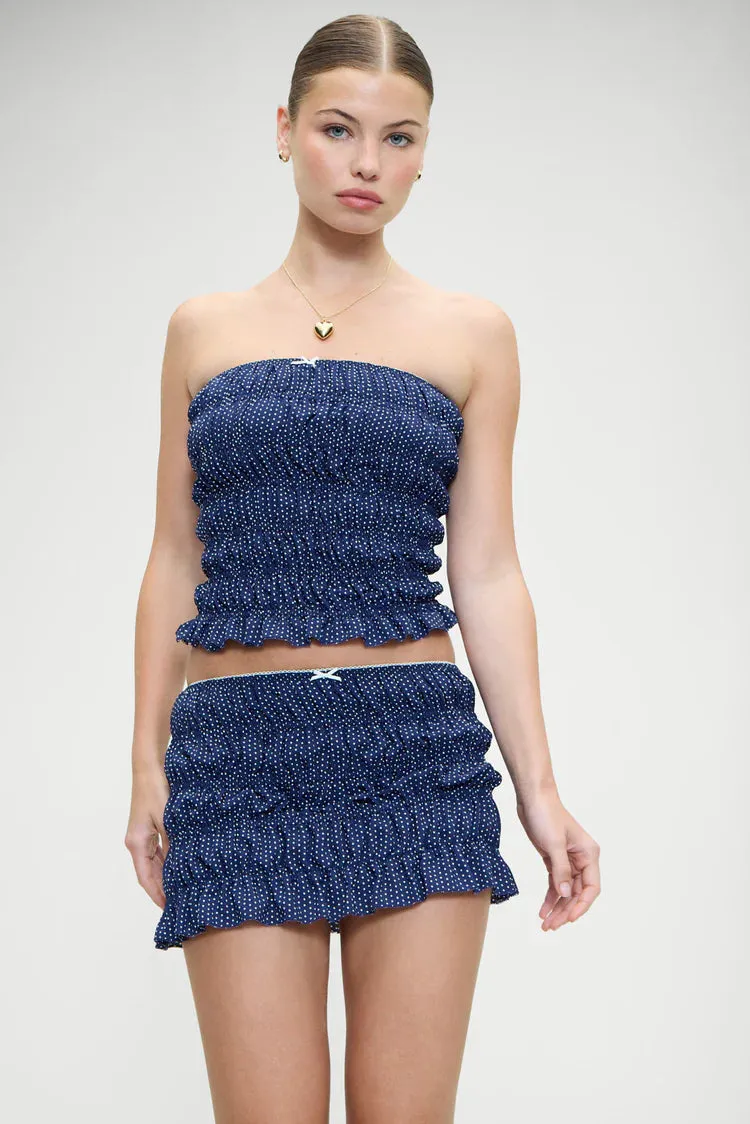 Frankies Bikinis Jolie Crepe Strapless Top