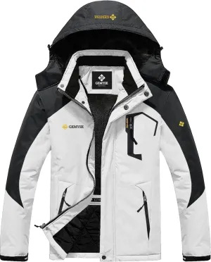 GEMYSE Men's Mountain Waterproof Ski Snow Jacket Winter Windproof Rain Jacket