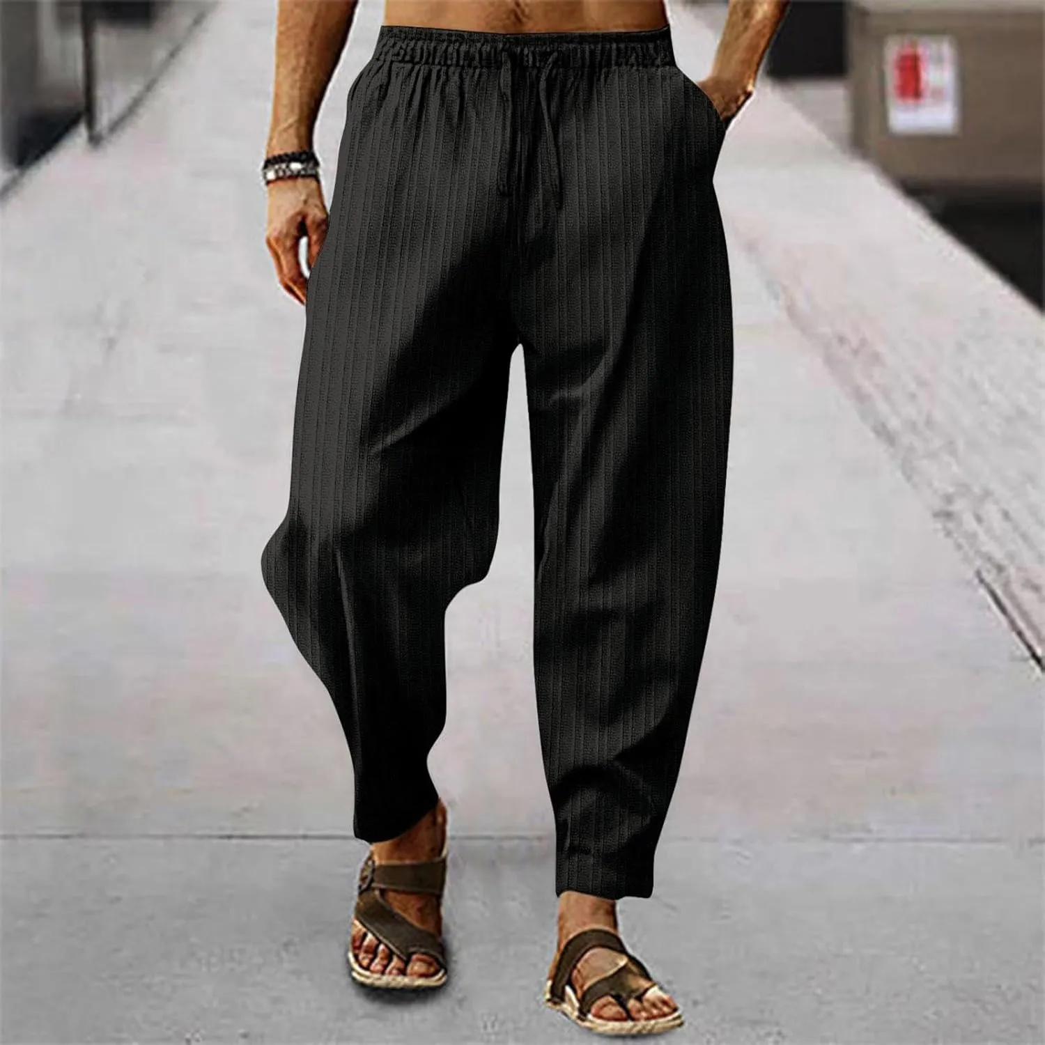 GIERIDUC Mens Active Athletic Sweatpants Straight Fit Chinos Pants Men Mens Slim Fit Corduroy Jeans Best Mens Cord Trousers