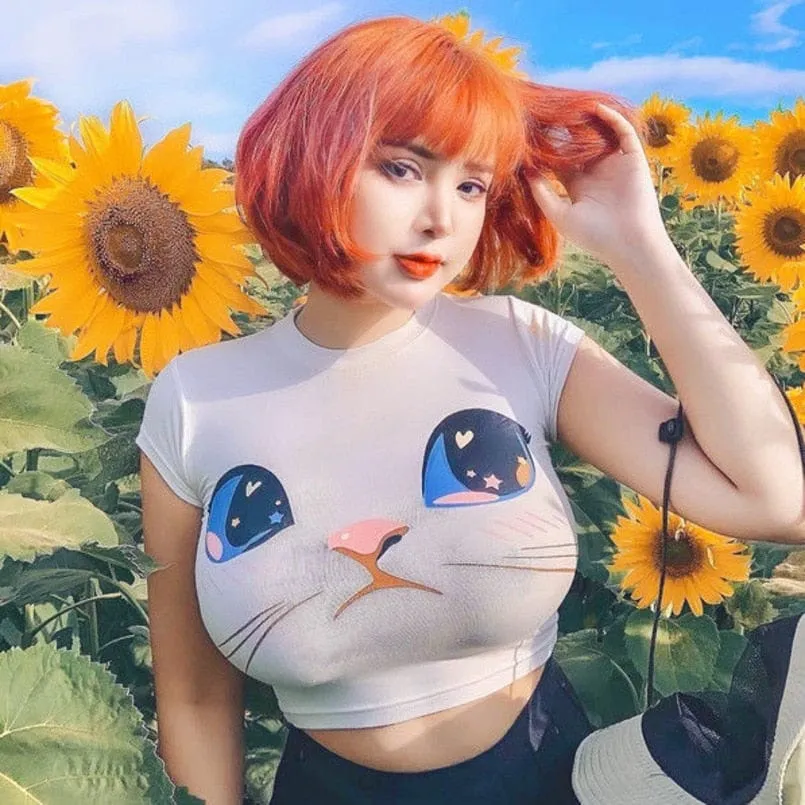 Graphic Kitty T Shirt