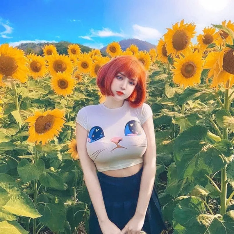Graphic Kitty T Shirt