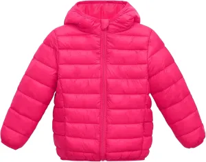 Happy Cherry Baby Boys Girls Hooded Coat Winter Lightweight Down Jacket Packable Cotton Coat