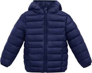 Happy Cherry Baby Boys Girls Hooded Coat Winter Lightweight Down Jacket Packable Cotton Coat