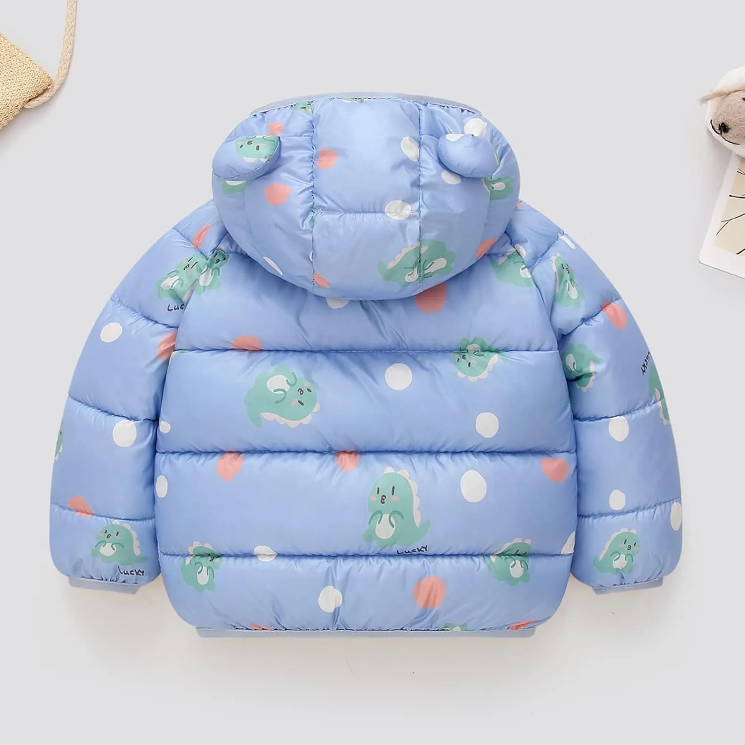 Happy Cherry Baby Boys Girls Winter Coats Hoods Light Puffer Down Jacket Outwear