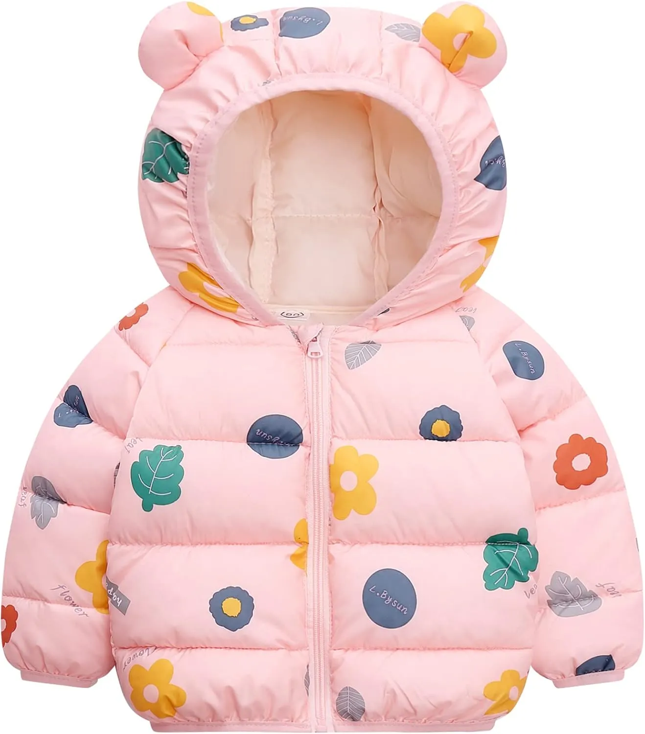 Happy Cherry Baby Boys Girls Winter Coats Hoods Light Puffer Down Jacket Outwear