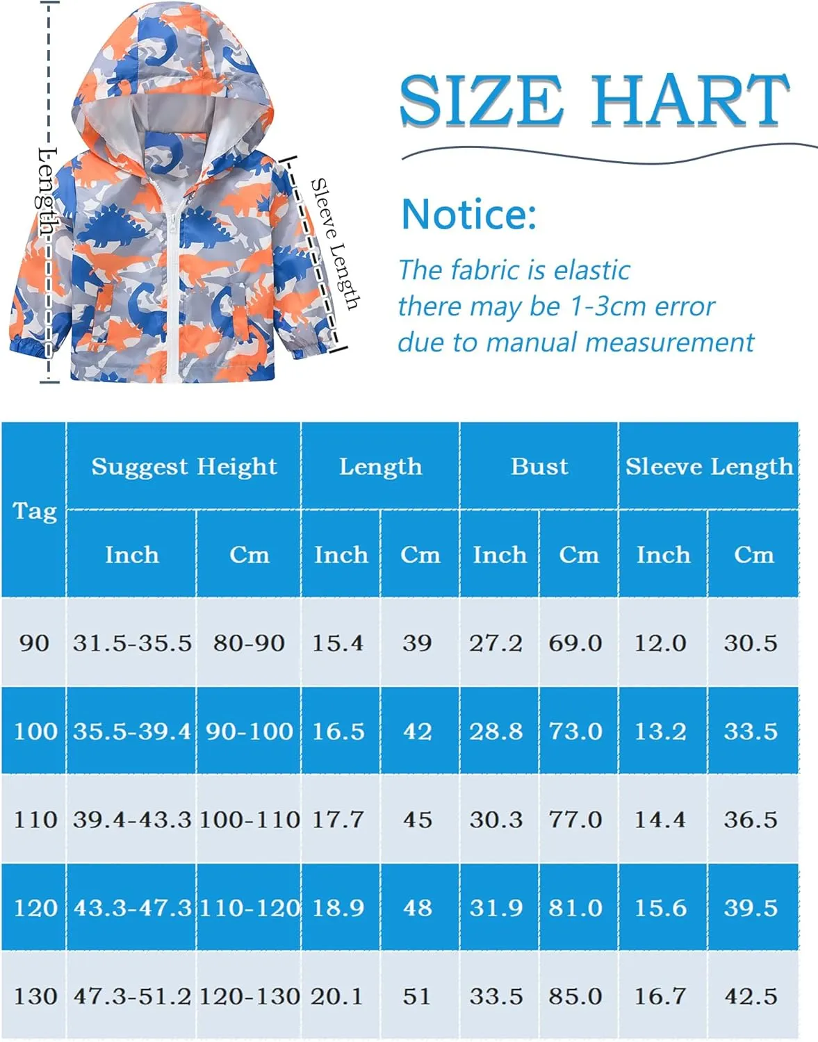 Happy Cherry Toddler Baby Casual Cartoon Prints Windbreaker Hoodie Coat Lightweight Casual Jacket 1-5T