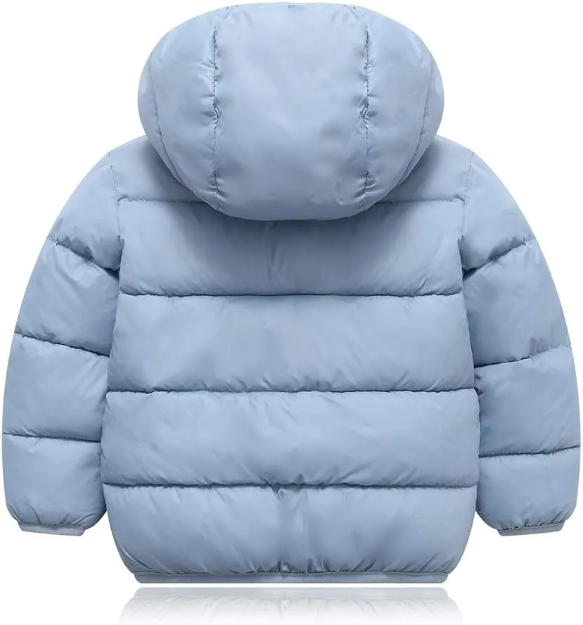 Happy Cherry Toddler Down Jacket Removable Hooded Windproof Snow Winter Coat Outwear