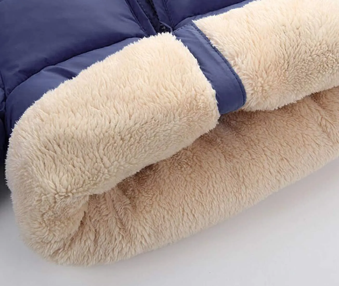 Happy Cherry Toddler Down Jacket Removable Hooded Windproof Snow Winter Coat Outwear