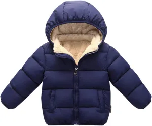 Happy Cherry Toddler Down Jacket Removable Hooded Windproof Snow Winter Coat Outwear