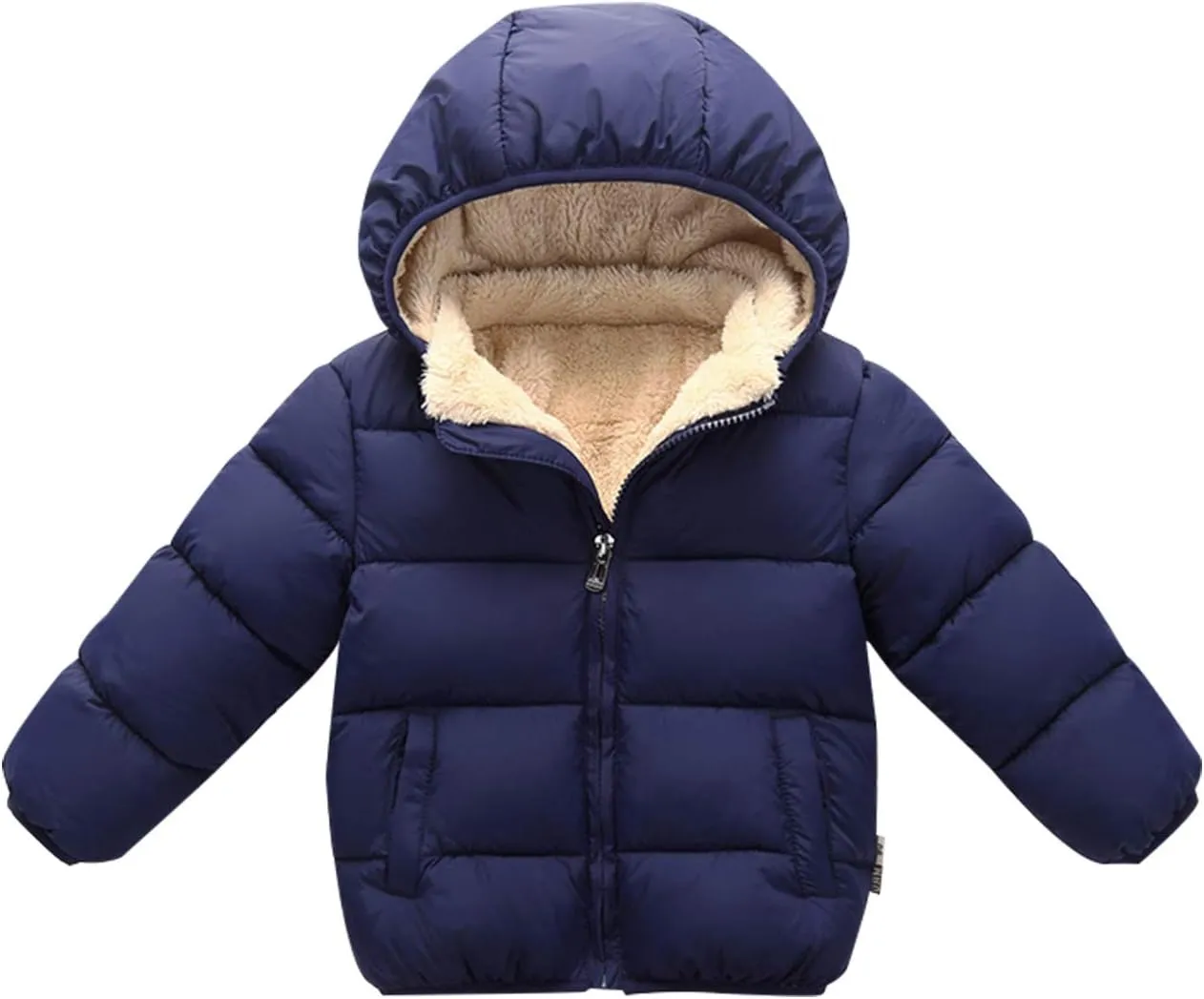 Happy Cherry Toddler Down Jacket Removable Hooded Windproof Snow Winter Coat Outwear