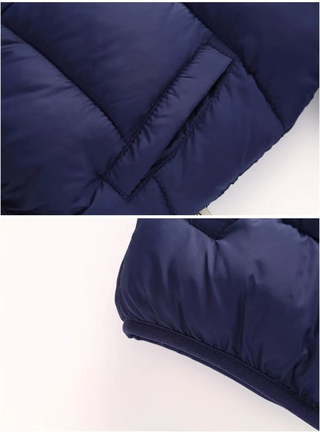 Happy Cherry Toddler Down Jacket Removable Hooded Windproof Snow Winter Coat Outwear