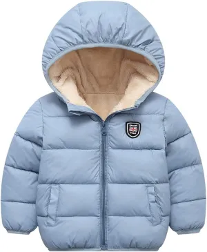 Happy Cherry Toddler Down Jacket Removable Hooded Windproof Snow Winter Coat Outwear
