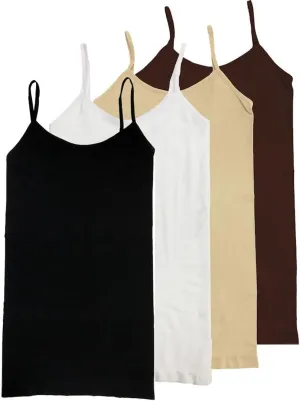HL California Camisole 4 Way Stretch Seamless Basic Layering Top Pack of 4 *Ships from USA*