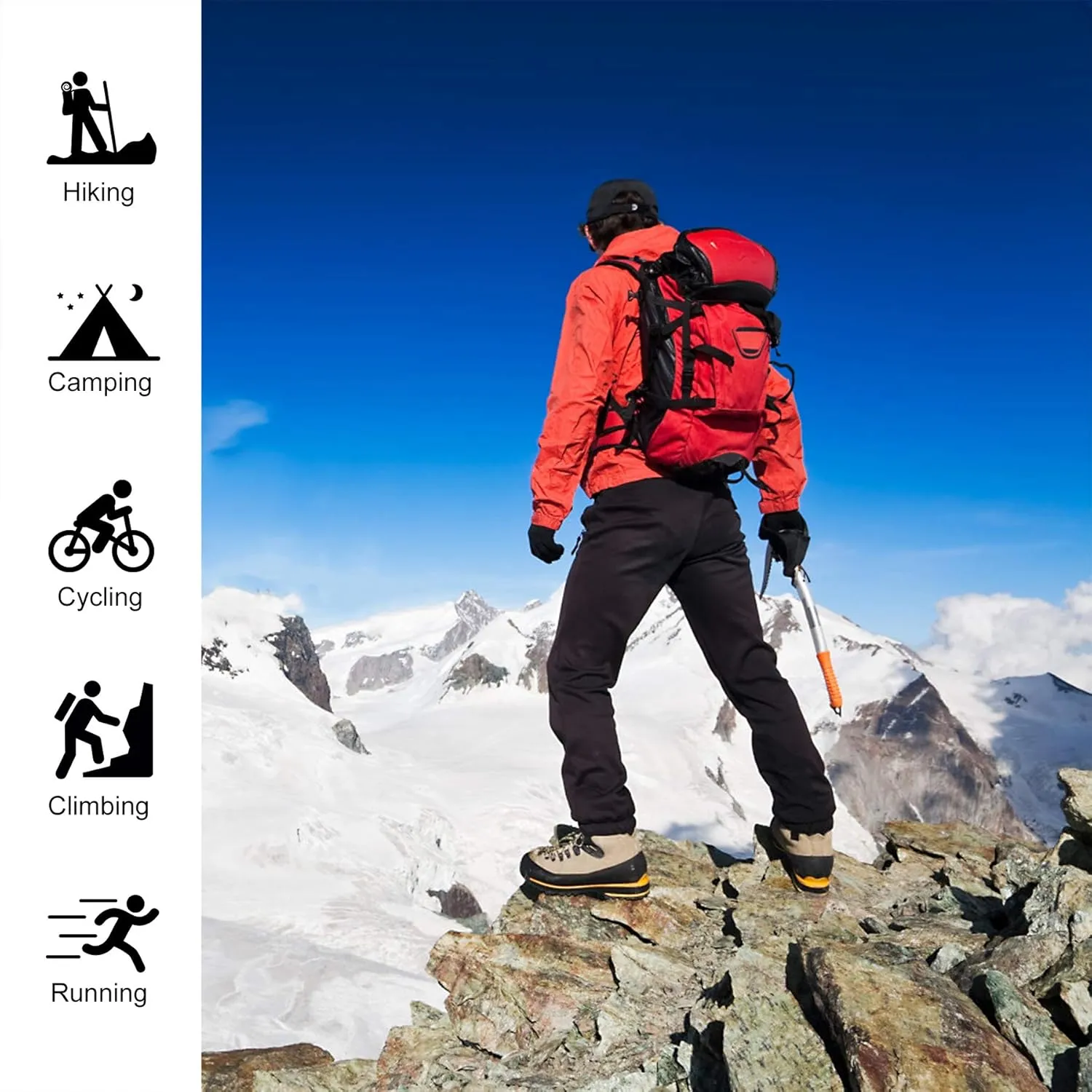 INBIKE Cycling Pants for Men Mountain Bike MTB Bicycle Running Windbreaker with Thermal Fleece Lined Winter