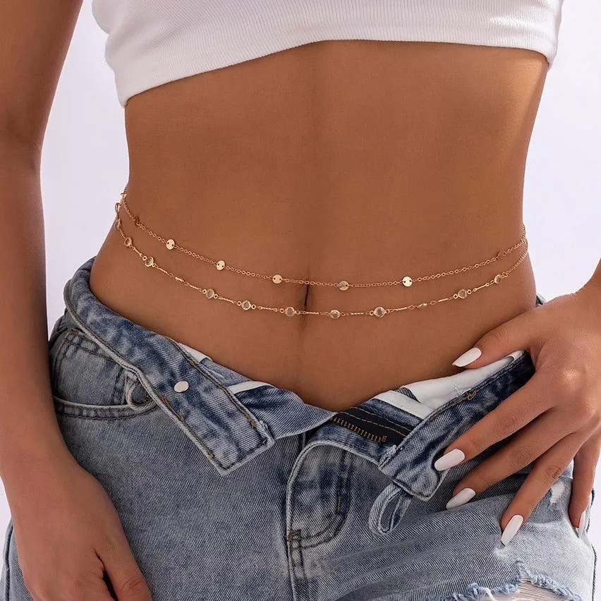 Ingemark Sexy Flat Snake Chain Waist Belly Belt