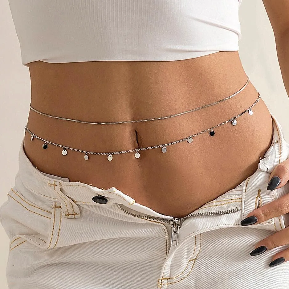 Ingemark Sexy Flat Snake Chain Waist Belly Belt