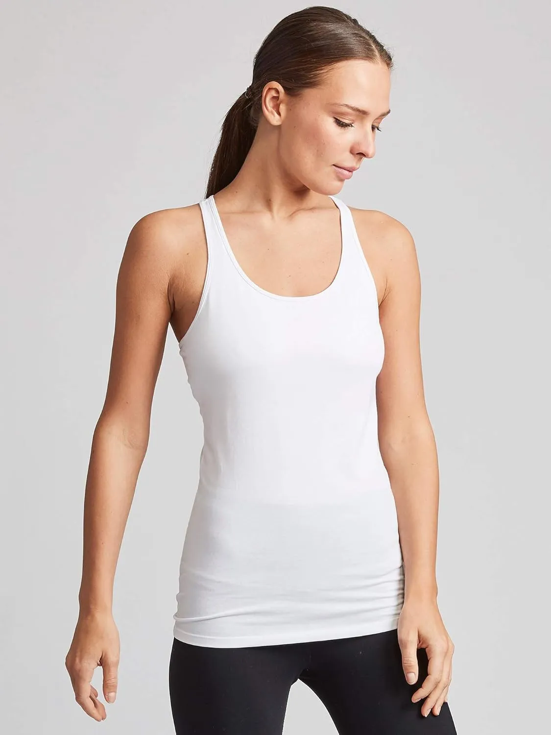 Kalon Women's 4-Pack Racerback Shelf Bra Camisole Base Layer