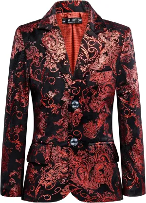 Kids Suits Blazer Homecoming Dresses Jackets for Boys Jacket Floral Velvet Boy Winter Coat