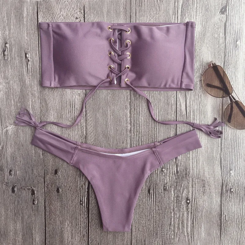 LACE ME UP BIKINI BOTTOM