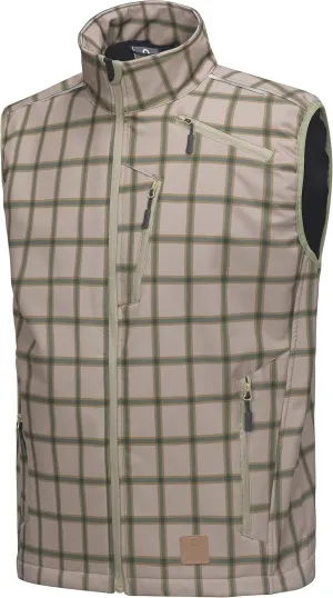 Little Donkey Andy Men's Lightweight Fleece Lined Softshell Vest Windproof Sleeveless Jacket for Hiking Travel Golf