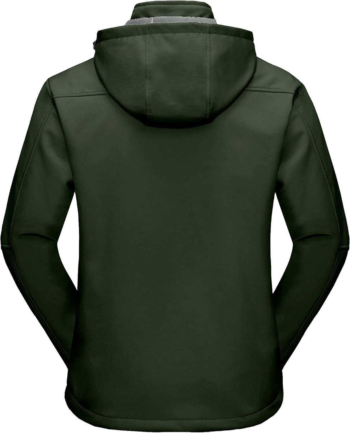 Little Donkey Andy Mens Softshell Jacket with Removable Hood, Fleece Lined