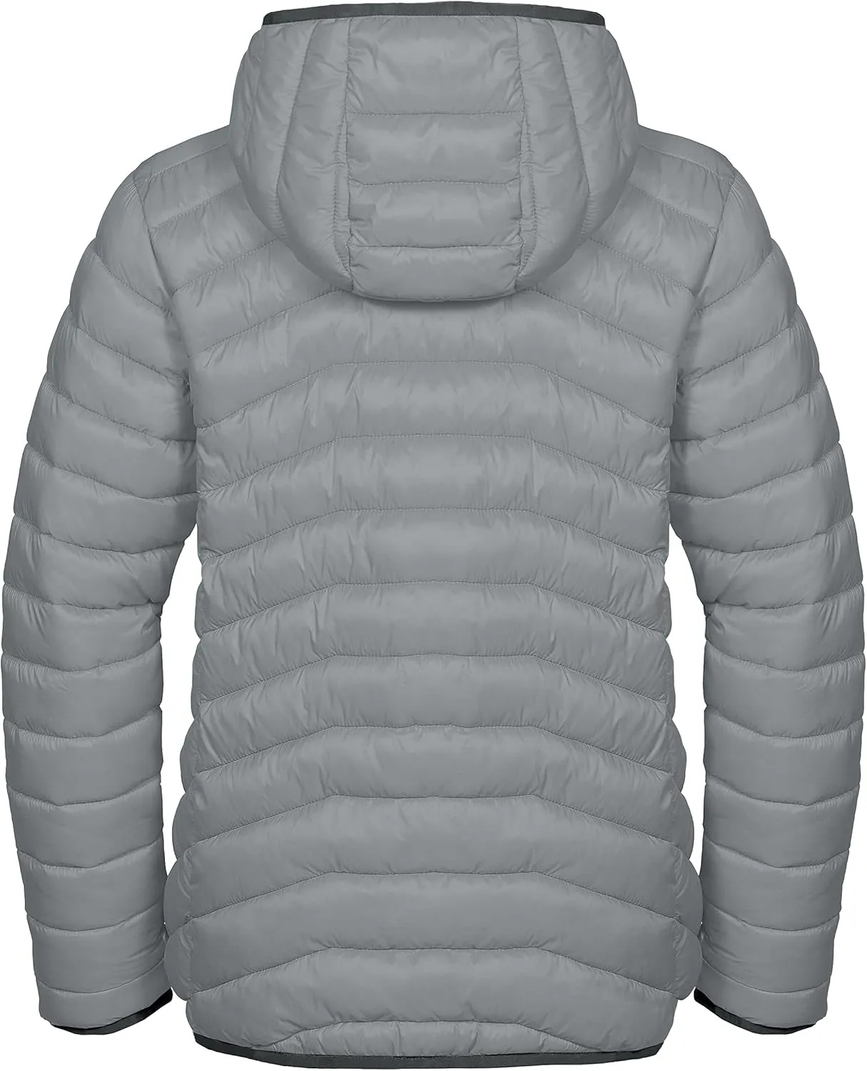 Mapamyumco Women's Puffer Jacket, Lightweight Hooded Winter Coat Windproof and Packable