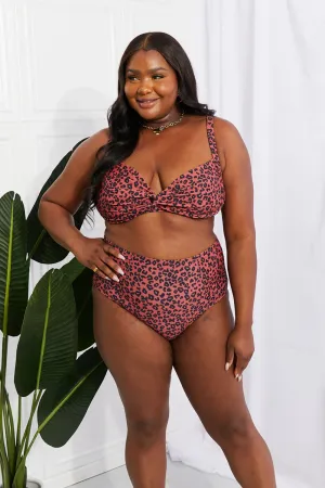 Marina West Swim Take A Dip Twist High-Rise Bikini in Ochre - Ships from The US