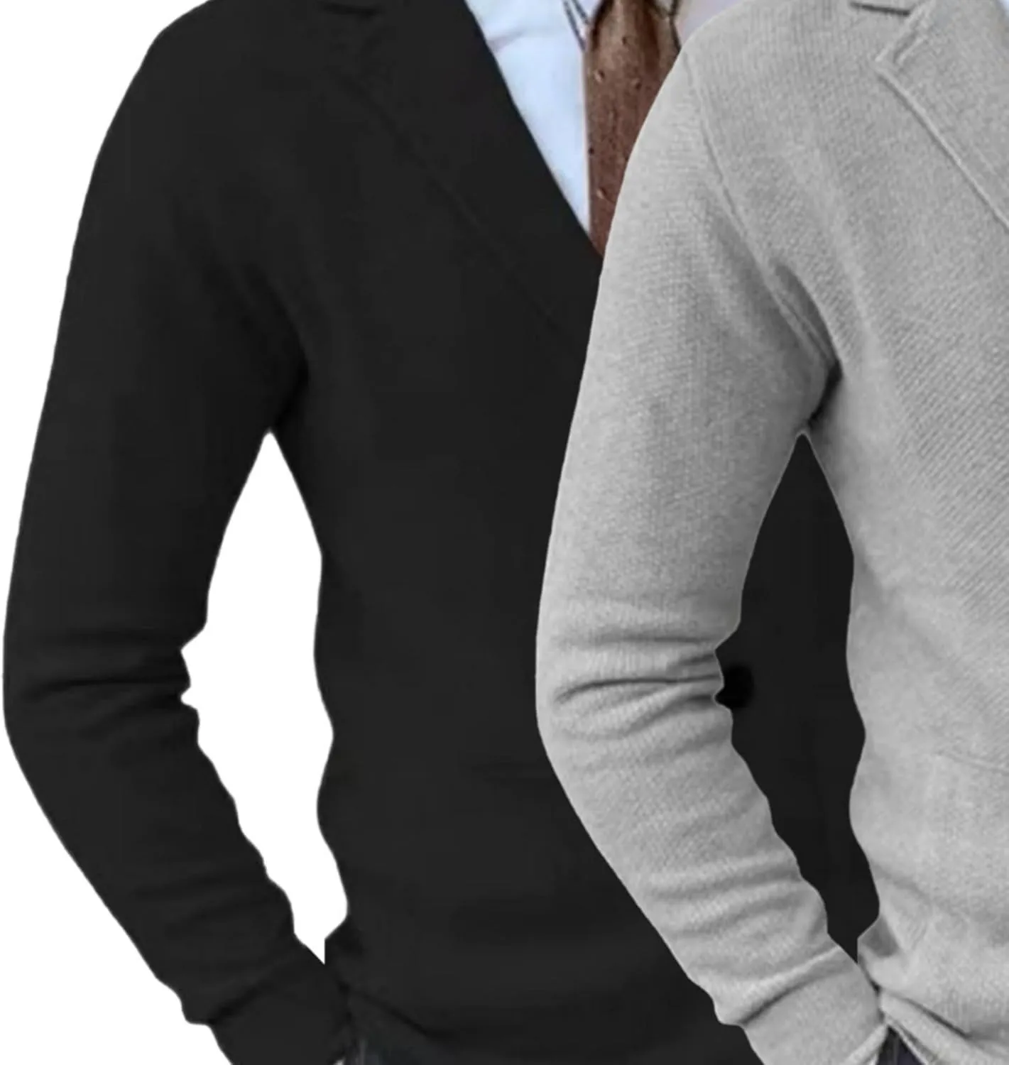 Men Blazer Knit Cardigan Shawl Collar Button Blazer Cardigan Shawl Collar Buttons Knit Cardigan Sweater
