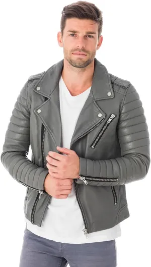 Men's Black & BROWN Genuine Lambskin Leather Biker Jacket VINTAGE REAL MOTORCYCLE JACKETS FOR MEN