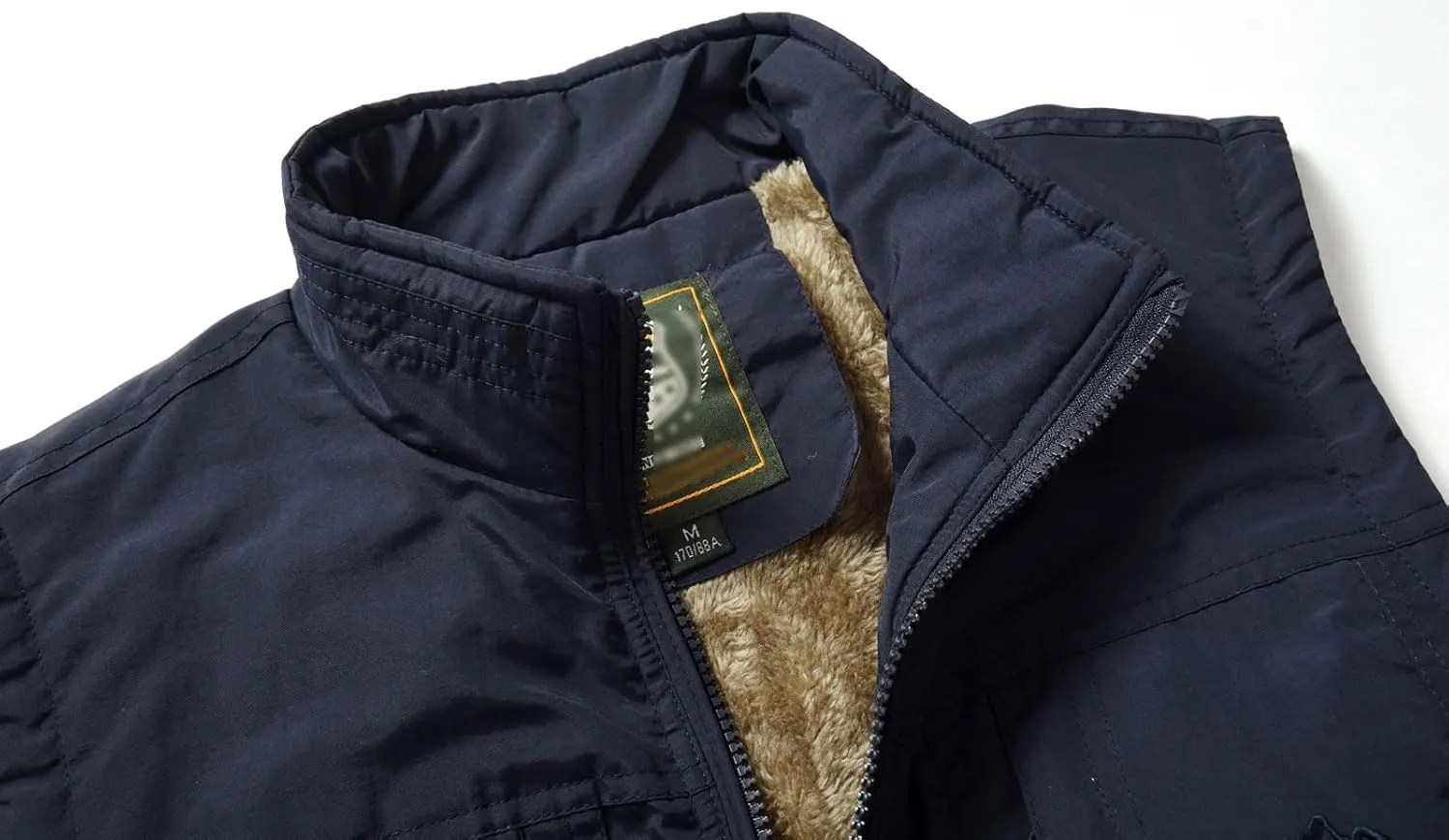 Men's Casual Lightweight Vest Fleece Lined Windproof Warm Sleeveless Jacket