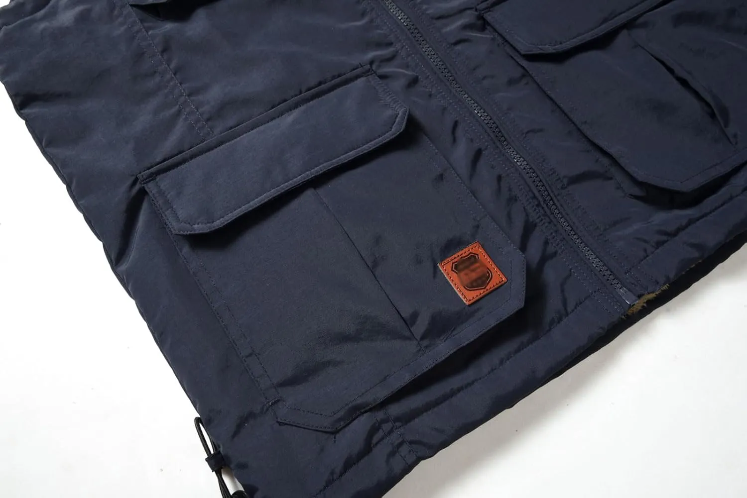 Men's Casual Lightweight Vest Fleece Lined Windproof Warm Sleeveless Jacket