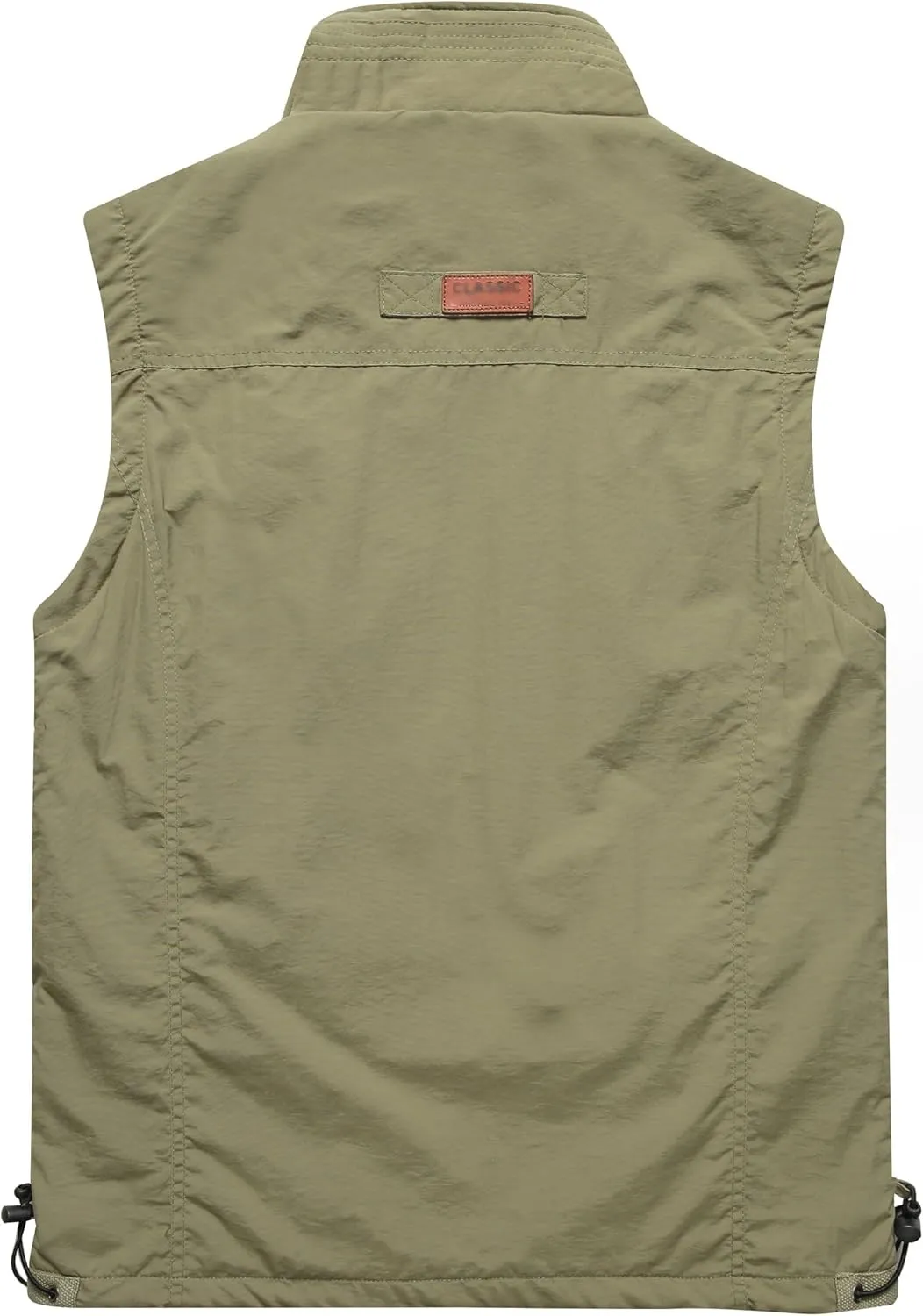 Men's Casual Lightweight Vest Fleece Lined Windproof Warm Sleeveless Jacket